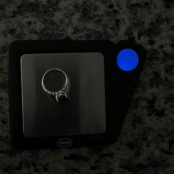 Vintage Clyde Duneier 3.63 ct Oval Smoky Quartz Ring Size 8 Sterling Silver CID - Picture 4 of 13